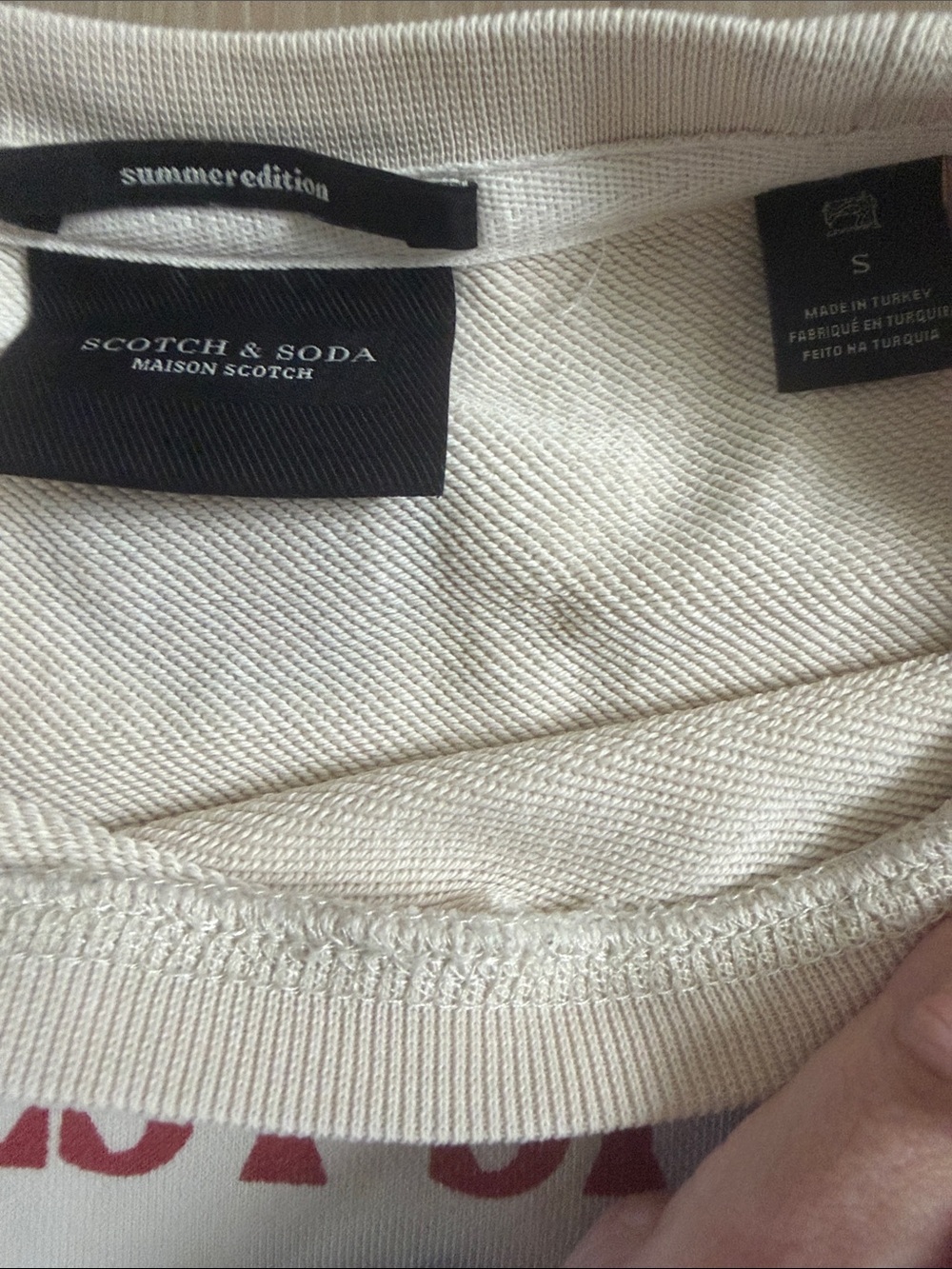 Scotch & Soda C’est Si Bon Sweatshirt | Mason Scotch Summer Edition Pullover S - Picture 7 of 8